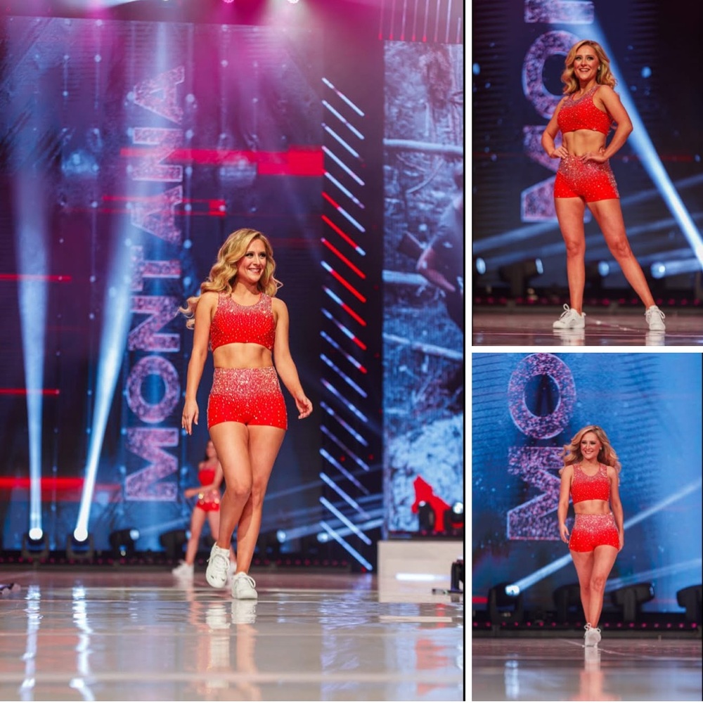 Red Rebel Athletic Sparkly Two-Piece Set